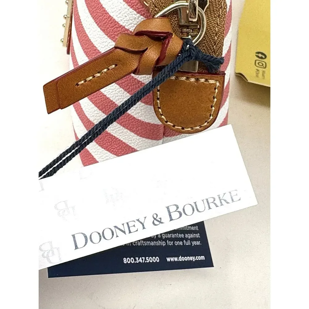 Dooney & Bourke Sullivan Cosmetic Makeup Case Pouch Bag Clutch Pink Watermelon - Picture 7 of 16